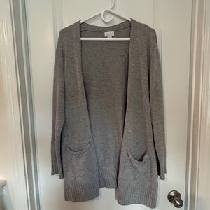 Old Navy gray open front, knit cardigan